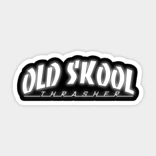 Old School Skateboarder W Sticker